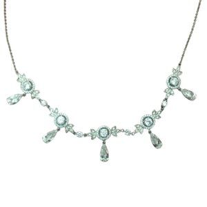 Carolee Necklace Crystal Pavé Teardrop Formal Bridal